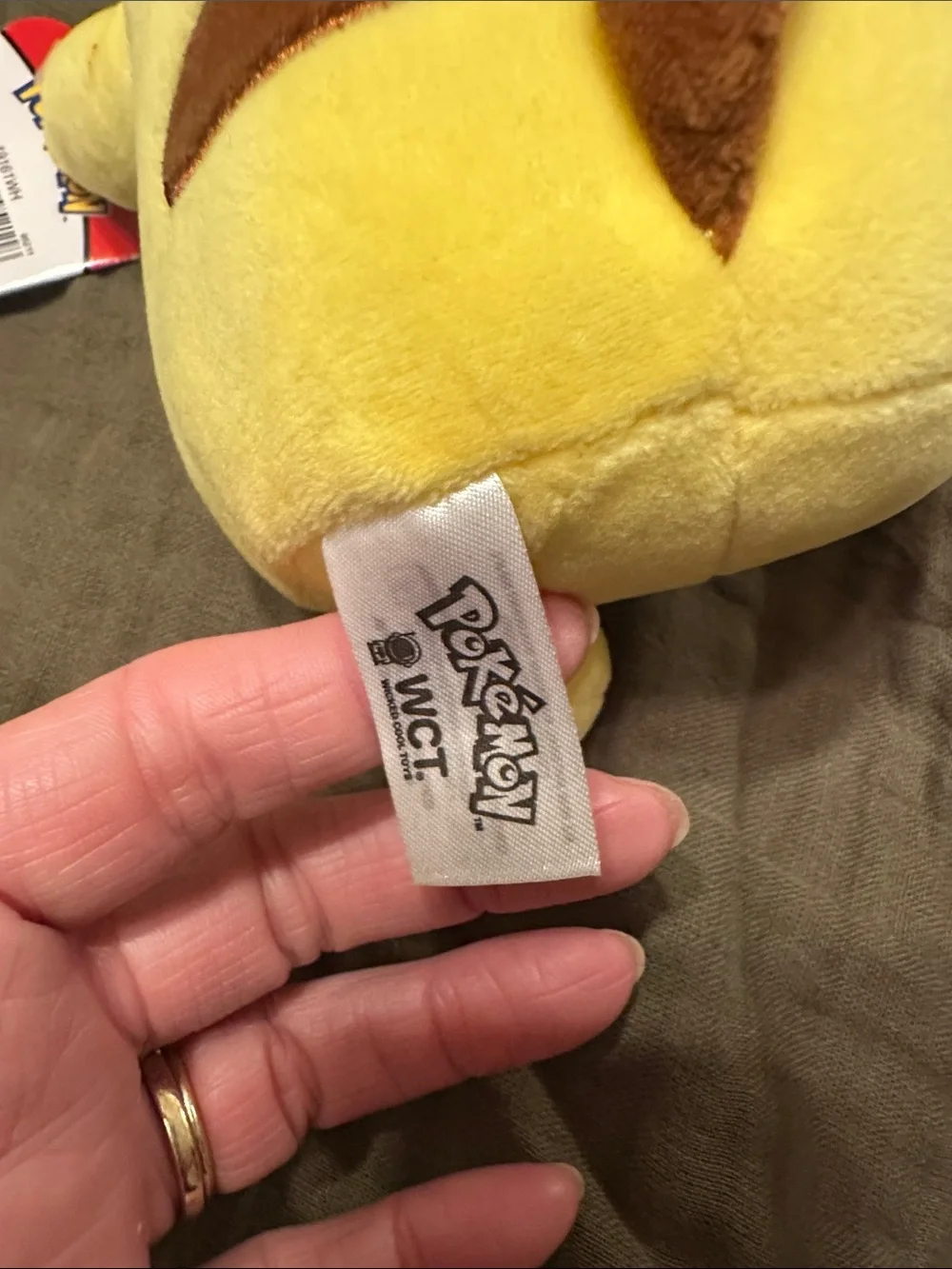 New With Tags 8” Pikachu Yellow Plush Toy - Soft Stuffed Animal Pokémon